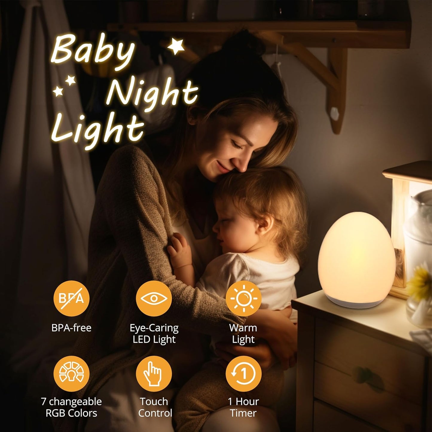 JolyWell night light for kids nursery
JolyWell rechargeable egg night lamp
BPA-free baby night light by JolyWell
JolyWell touch control nursery light
Portable JolyWell kids night lamp with RGB colors
Dimmable JolyWell night light for babies
JolyWell soft LED light for toddler room
Safe bedside night light by JolyWell
JolyWell baby room night light with 1-hour timer
Tap control color-changing night light by JolyWell